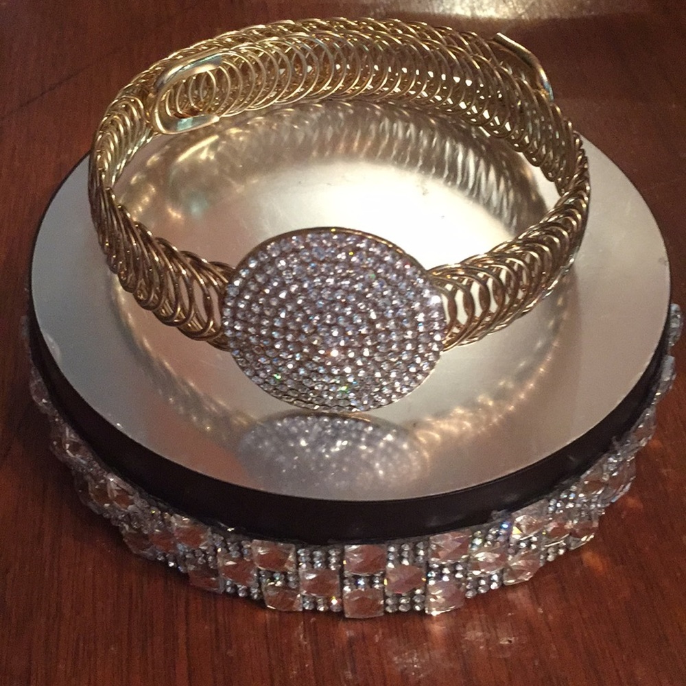 New gorgeous BJ inspired rhinestone wrap choker